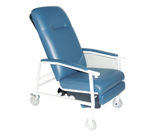 Drive Medical D574EW-BR 3 Position Heavy Duty Bariatric Geri Chair Recliner, Blue Ridge